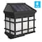 Flash Furniture Wall Mount Solar Deck & Fence Lights, Black, PK 6 DN-SL108-6-BK-GG - alternate 8